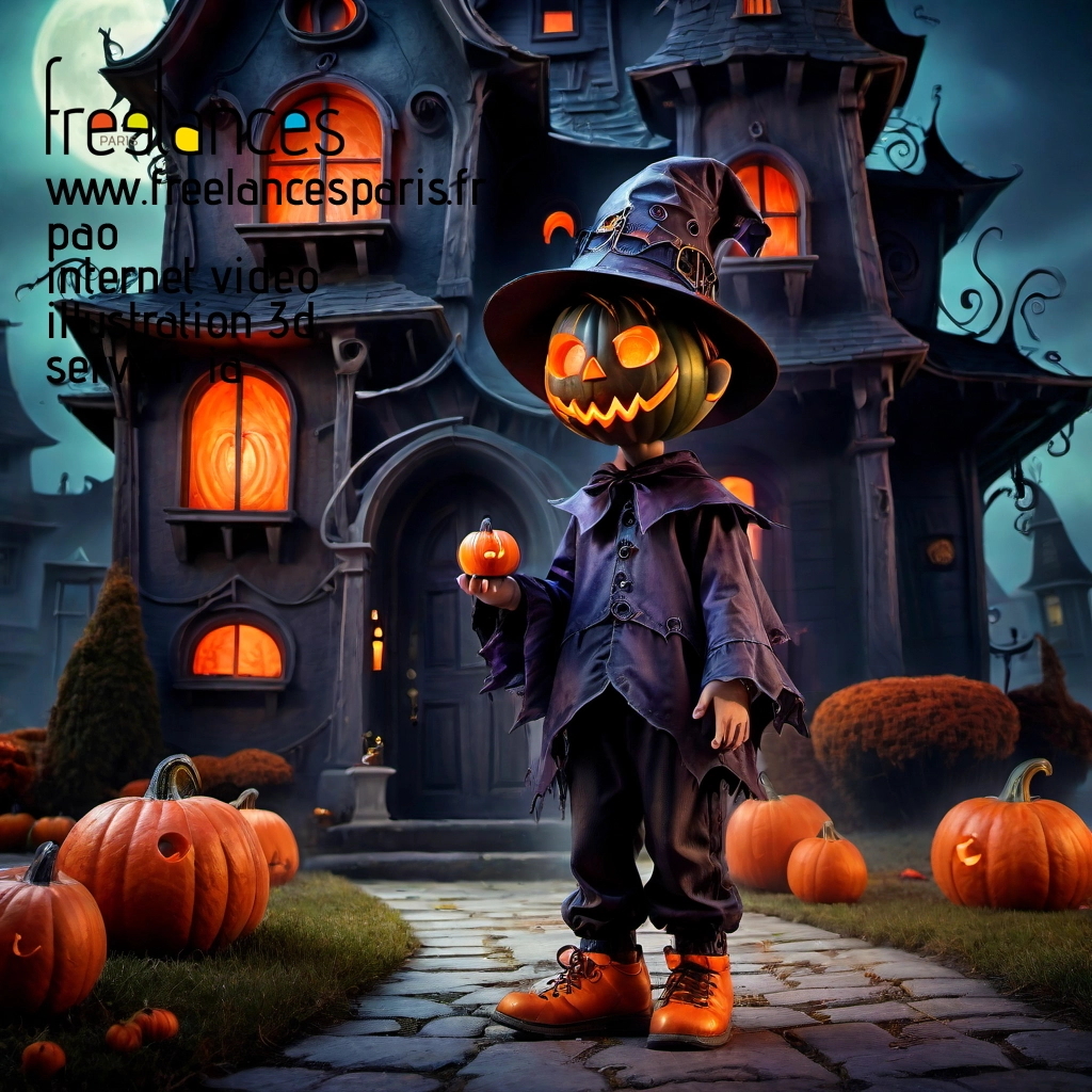 Pao mise en page internet vidéo illustration 3d serveur IA générative AI freelance paris studio de création magazines rizqfx70